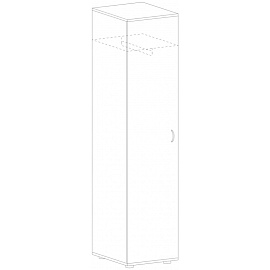 Гардероб Imago ГБ-1 (орех, 550х365х1975 мм)