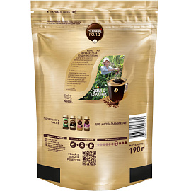 Кофе растворимый сублимированный Нескафе Голд 190 г (пакет) фото Кофе растворимый сублимированный Нескафе Голд 190 г (пакет)