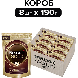 Кофе растворимый сублимированный Нескафе Голд 190 г (пакет) фото Кофе растворимый сублимированный Нескафе Голд 190 г (пакет)