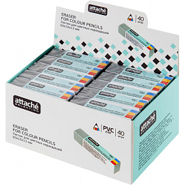 Ластик Attache Selection из синтетического каучука прямоугольный 60x15x13 мм