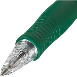 Ручка шариковая автоматическая Pilot BPGP-10R-F G Super grip зеленая (толщина линии 0.22 мм)