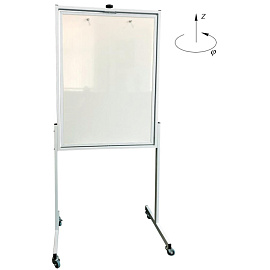 Флипчарт магнитно-маркерный 70х100 см на роликах двухсторонний Комус (1023832)