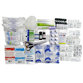 Аптечка первой помощи офисная ФЭСТ № 5.4 (пластиковый шкаф, с наполнением)