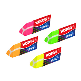 Ластик Kores ПВХ треугольный 64x20x16 мм