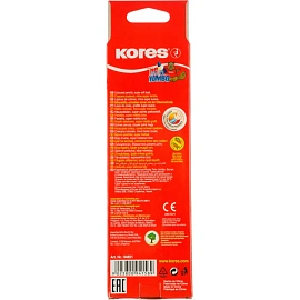 Карандаш Kores Jumbo красный/синий трёхгранный (двусторонний, утолщённый)