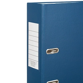 Папка-регистратор Attache Элементари Экономи 80 мм синяя бумвинил/бумага