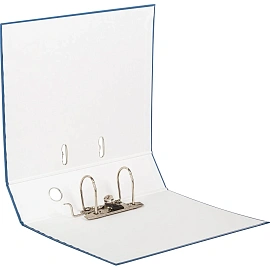 Папка-регистратор Attache Элементари Экономи 80 мм синяя бумвинил/бумага