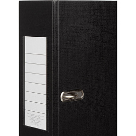 Папка-регистратор Attache Элементари Экономи 80 мм чёрная бумвинил/бумага