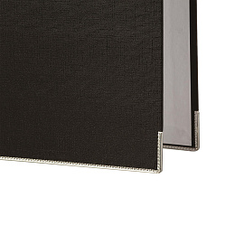 Папка-регистратор Attache Элементари Экономи вертикальная 80 мм черная бумвинил/бумага