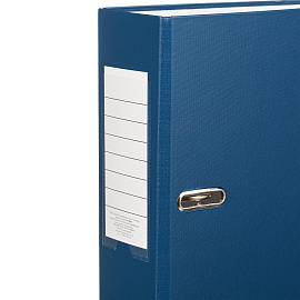 Папка-регистратор Attache Элементари Экономи 80 мм синяя бумвинил/бумага с защитным уголком