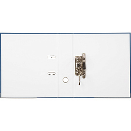 Папка-регистратор Attache Элементари Экономи 80 мм синяя бумвинил/бумага с защитным уголком