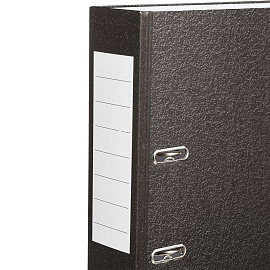 Папка-регистратор Attache Элементари 80 мм чёрная бумага с защитным уголком