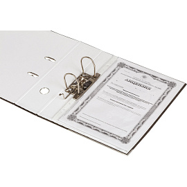 Папка-регистратор Attache Элементари 80 мм чёрная бумага с защитным уголком