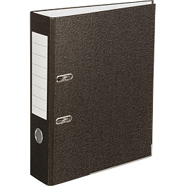 Папка-регистратор Attache Элементари 80 мм чёрная бумага с защитным уголком