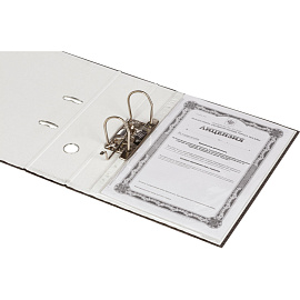 Папка-регистратор Attache Элементари 80 мм чёрная бумага