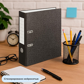 Папка-регистратор Attache Элементари 80 мм чёрная бумага