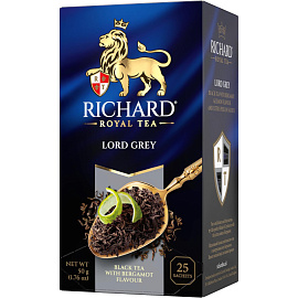 Чай черный Richard Lord Grey 25 сашет (бергамот, лимон)