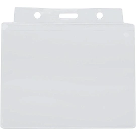 Бейдж Attache горизонтальный 107х83 мм с желтой тесьмой (10 штук в упаковке, размер вкладыша: 100x71)