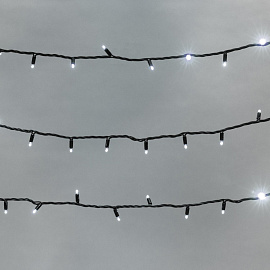 Гирлянда светодиодная Дюраплей 20м 200 каучук , мерцание, Белая 315-175