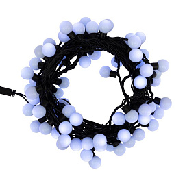 Гирлянда светодиодная уличная Neon-Night Мультишарики линия белый свет 80 светодиодов (10 м)