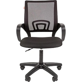 Кресло офисное Комус Мебель Easy Chair 304 LT (LT) чёрное (сетка/ткань, пластик)