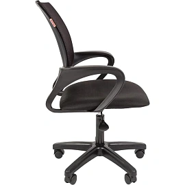 Кресло офисное Комус Мебель Easy Chair 304 LT (LT) чёрное (сетка/ткань, пластик)
