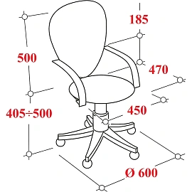 Кресло офисное Комус Мебель Easy Chair 304 LT (LT) чёрное (сетка/ткань, пластик)