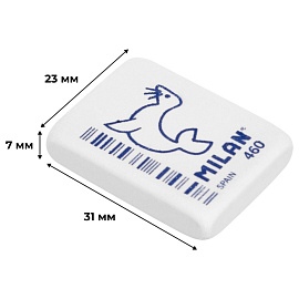 Ластик Milan из синтетического каучука прямоугольный 31x23x7 мм