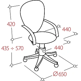 Кресло офисное Бюрократ CH-330M бежевое (экокожа, металл) фото Кресло офисное Бюрократ CH-330M бежевое (экокожа, металл)