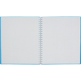 Тетрадь общая Attache Plastic А5 80 листов в клетку на спирали (обложка синяя, тиснение фольгой)