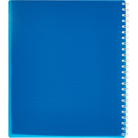 Тетрадь общая Attache Plastic А5 80 листов в клетку на спирали (обложка синяя, тиснение фольгой)