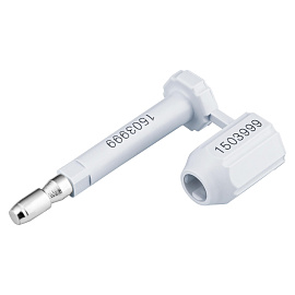 Пломба стержневая номерная 65 мм белая (10 штук в упаковке)