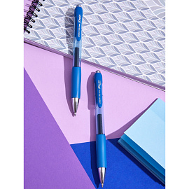 Ручка гелевая автоматическая Комус Urban синяя (толщина линии 0.5 мм)