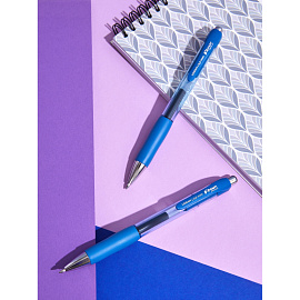 Ручка гелевая автоматическая Комус Urban синяя (толщина линии 0.5 мм)