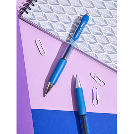 Ручка гелевая автоматическая Комус Urban синяя (толщина линии 0.5 мм)