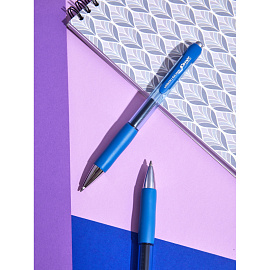 Ручка гелевая автоматическая Комус Urban синяя (толщина линии 0.5 мм)