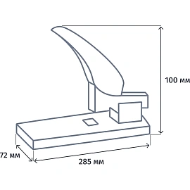 Степлер мощный Attache (Attache Economy) до 100 листов черный (скобы № 23/6, 23/8, 23/10, 23/13)