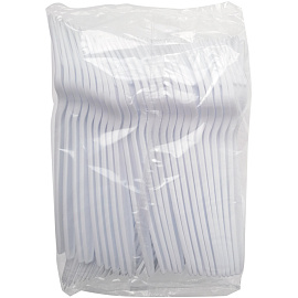 Вилка одноразовая Green Mystery белая 180 мм (50 штук в упаковке)