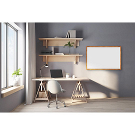 Доска магнитно-маркерная 60х90 см Attache Wood лак