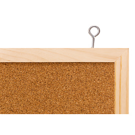 Доска пробковая 33х43 см Attache элементари деревянная рама