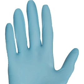 Перчатки медицинские смотровые нитриловые Benovy текстурированные нестерильные неопудренные размер XS (5-6) голубые (100 пар/200 штук в упаковке)