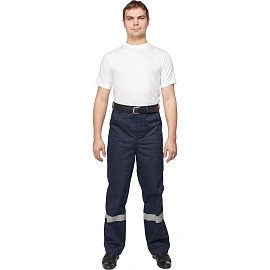 Костюм рабочий летний мужской л05-КБР с СОП синий/васильковый (размер 44-46), рост 170-176 см)