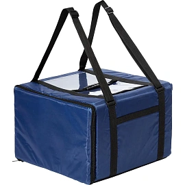Термосумка для пиццы нейлон синяя 45x45x30 см
