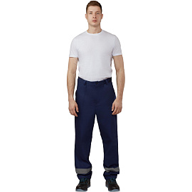 Костюм рабочий летний мужской л05-КБР с СОП синий/васильковый (размер 48-50, рост 182-188 см)