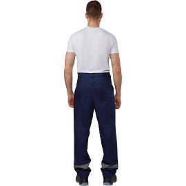 Костюм рабочий летний мужской л05-КБР с СОП синий/васильковый (размер 48-50, рост 182-188 см)