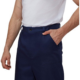 Костюм рабочий летний мужской л05-КБР с СОП синий/васильковый (размер 48-50, рост 182-188 см)