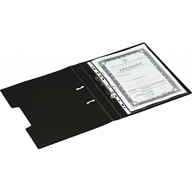 Папка на 2-х кольцах Attache Digital 35 мм черная до 300 листов (пластик 0.6 мм)