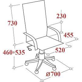 Кресло для руководителя Easy Chair 578 TC чёрное (сетка/ткань, пластик)