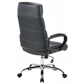 Кресло для руководителя Easy Chair 679 TR чёрное (рециклированная кожа, металл)