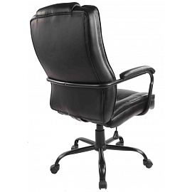 Кресло для руководителя Easy Chair 584 TR чёрное (рециклированная кожа, металл)
